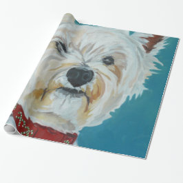 Jesse Westien som slår in papper Presentpapper