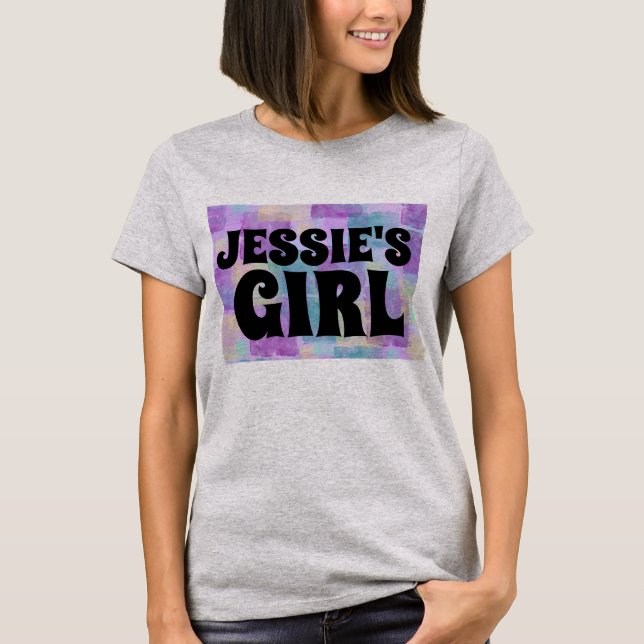JESSE'S Flicka RETRO DAMTRÖJOR T Shirt (Framsida)
