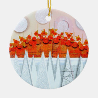 JESSICA ANNE FRANK "WINTER" Thank You Card Julgransprydnad Keramik