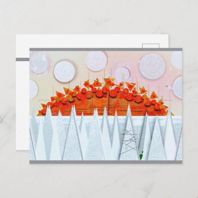 JESSICA ANNE FRANK "WINTER" Thank You Card Vykort (Fram/baksida)