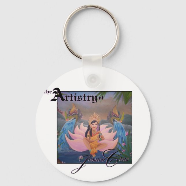 Jessica Cruz Ankgor Wat Beauty Logotyp Keychain Nyckelring (Framsida)