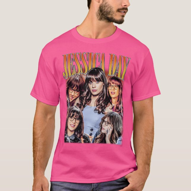 Jessica Day Bootleg Vintage Shirt T (Framsida)