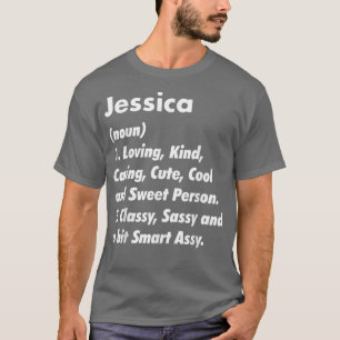 Jessica Definition Personlig Funny Birthday Gif T Shirt