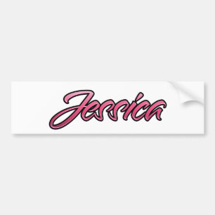 Jessica faded rosa Aufkleber Sticker Bildekal