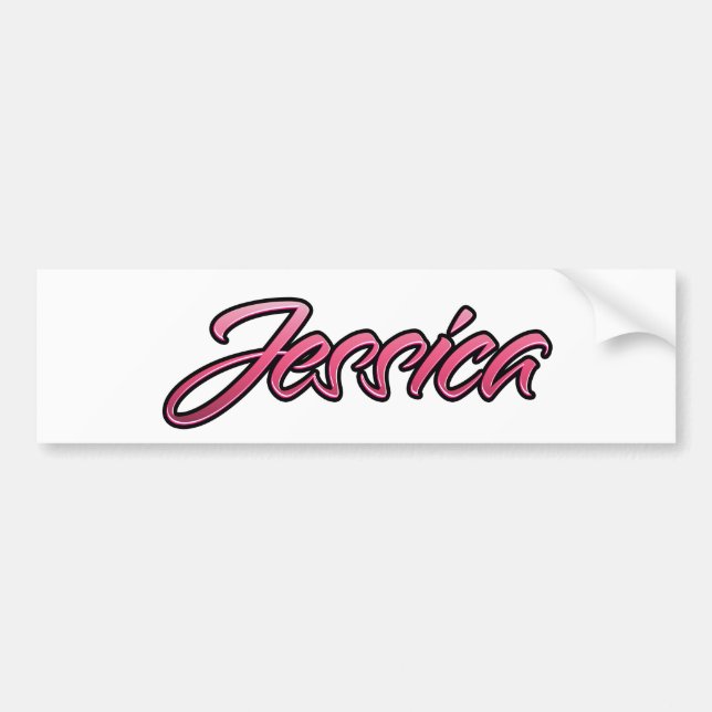 Jessica faded rosa Aufkleber Sticker Bildekal (Framsidan)