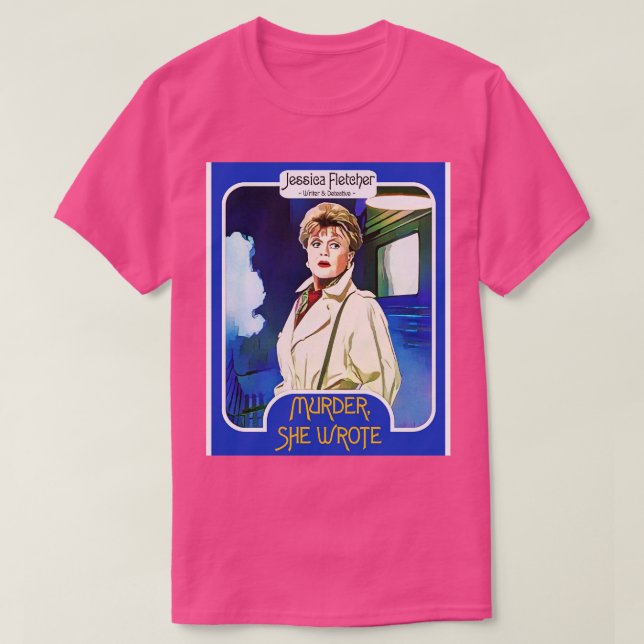 Jessica Fletcher Trading d Murder She Wrote Fan Ar T Shirt (Design framsida)