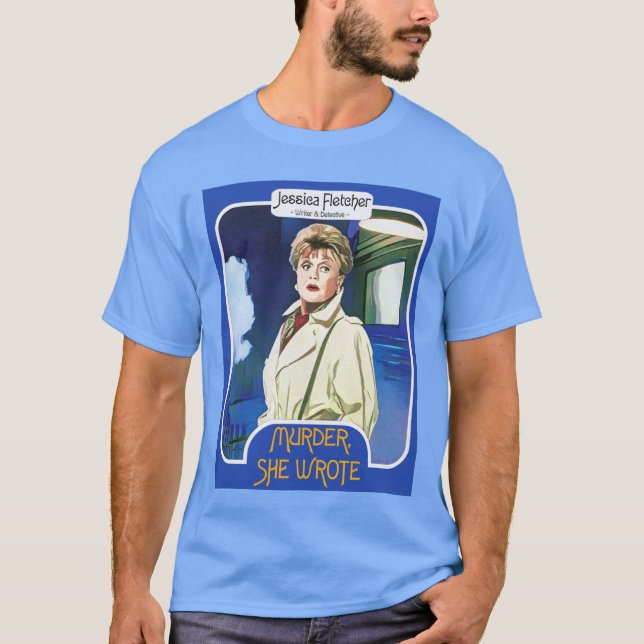 Jessica Fletcherrading Card Murder She Wrote Fan A T Shirt (Framsida)
