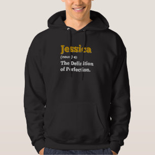 Jessica Gift Namn Personlig Birthday Namn Defin Hoodie