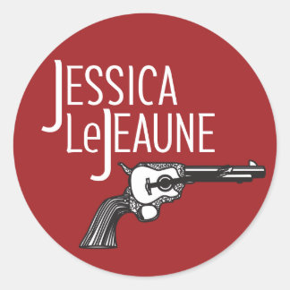 Jessica Le Jeaune Sticker Runt Klistermärke