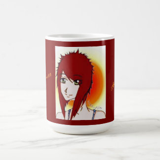 Jessica, skisskonstnär, självporträtt kaffemugg