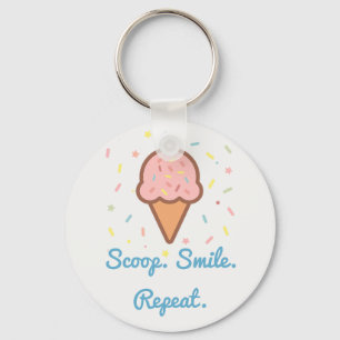 Jessica's Ice Cream Sprinkle Keychain - Cute & Per Nyckelring