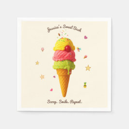 Jessica's Sweet Bash - Ice Cream Party Design Pappersservett