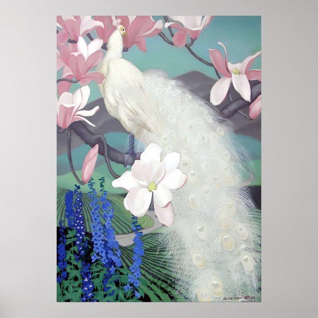 Jessie Arm Botke - Peacock Poster (Framsidan)