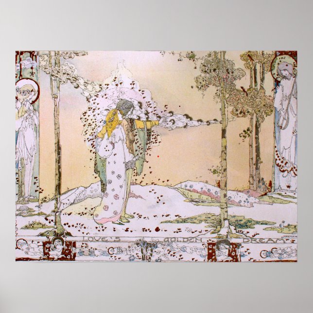 Jessie M. Kung - Kärlek Golden Dream Poster (Framsidan)