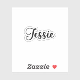 Jessie Namn - Handskriftlig Calligraphy Klistermärken