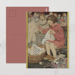 Jessie Wilcox Smith Comment va la Petite Abeille Vykort