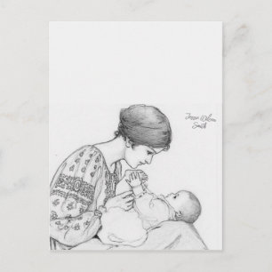 Jessie Wilcox Smith Nyfödd Färg Me Vykort