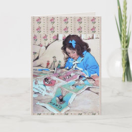 Jessie Wilcox Smith Pappersdockor Blommig Kort