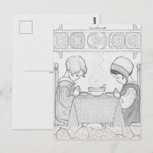 Jessie Wilcox Smith Säga tack färglägg mig Vykort