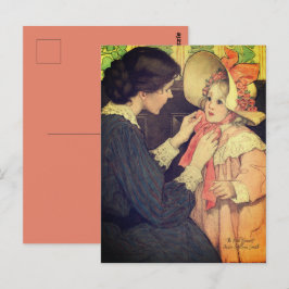 Jessie Wilcox Smith "The Pink Bonnet" Vykort