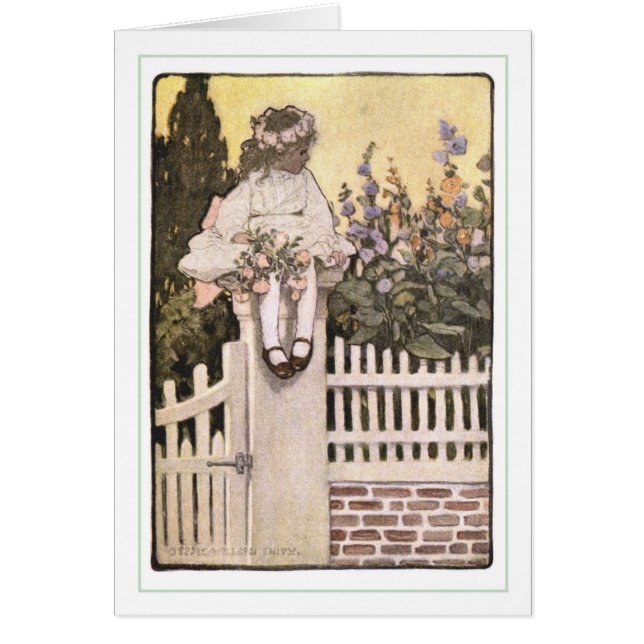 Jessie Willcox smed Hälsningskort (Framsidan)