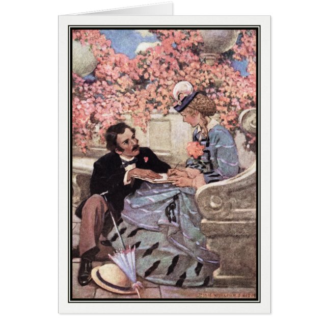 Jessie Willcox smed - Laurie och Amy Hälsningskort (Framsidan)