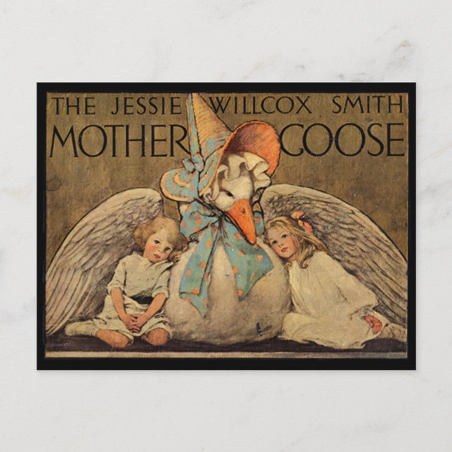 Jessie Willcox Smis Mor Goose Vykort (Framsida)