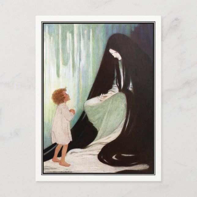 Jessie Willcox Smith - Diamond och North Vind Vykort (Framsida)