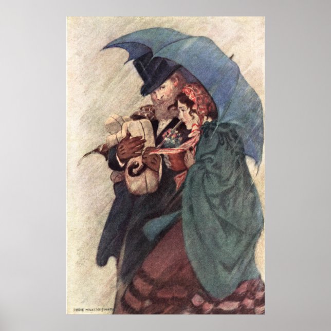 Jessie Willcox Smith - Jo och professor Bhaer Poster (Framsidan)