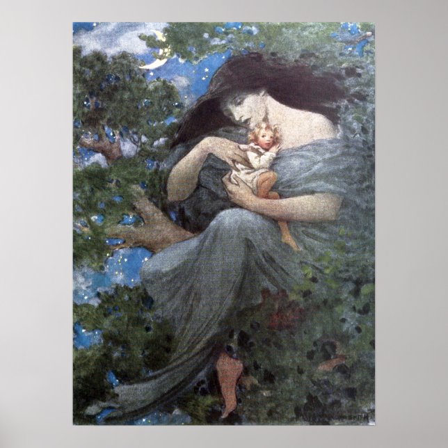 Jessie Willcox Smith - Underbara Beech Träd Poster (Framsidan)