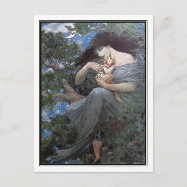 Jessie Willcox Smith - Underbara Beech Träd Vykort (Framsida)