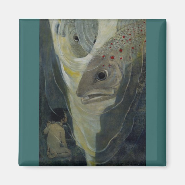 Jessie Willcox Smith Vatten Spädbarn Magnet (Framsidan)