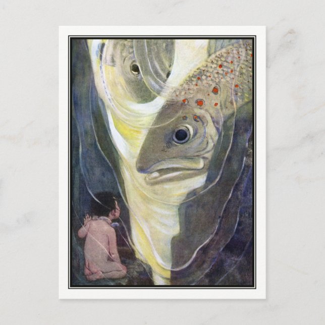 Jessie Willcox Smith - Vatten-Spädbarn Vykort (Framsida)