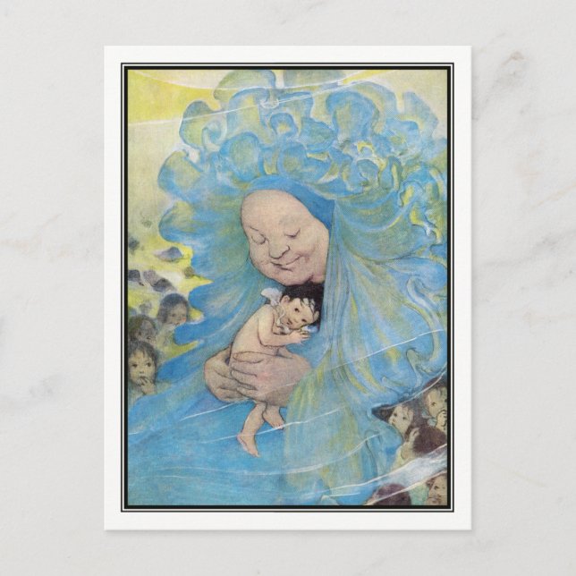 Jessie Willcox Smith - Vatten-Spädbarn Vykort (Framsida)