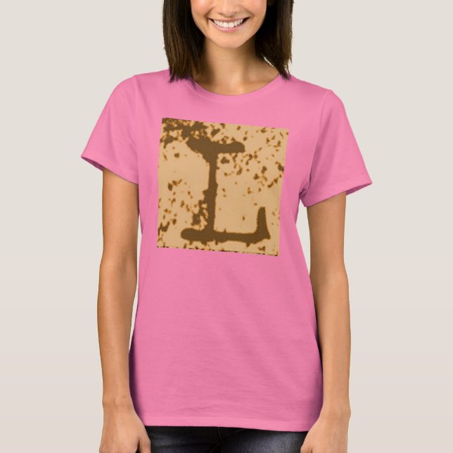 Jessies Brev ’L’ Monogram T-shirt (Framsida)