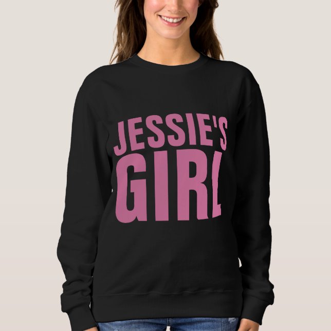 JESSIE'S GIRL VINTAGE BLACK 80-S T-SHIRTS (Framsida)