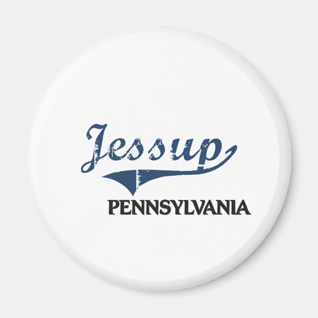 Jessup Pennsylvania City Classic Magnet (Framsidan)
