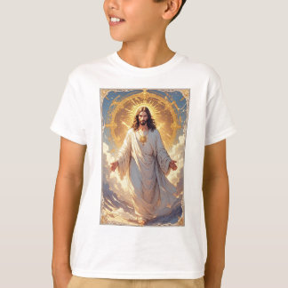 Jessus Uppstiger Kristet Barn T-Shirt