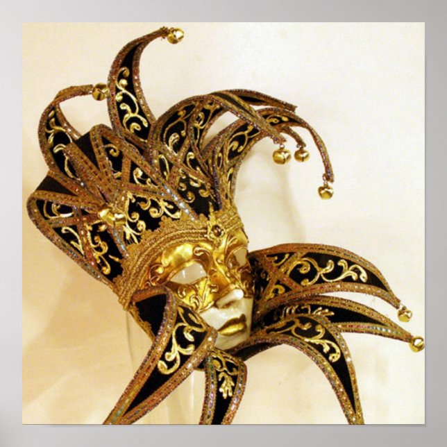 JESTER CARNIVAL MASK POSTER (Framsidan)