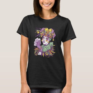 Jester Costume Women's make up Finare Dress Carniv T Shirt