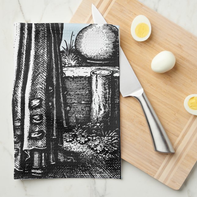 Jester Döden och Maiden Kökshandduk (Vikt i Fjärdedel)