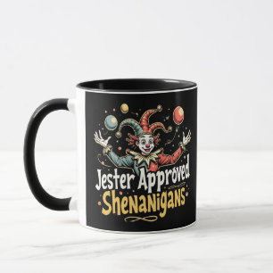 Jester godkände Shenanigans Circus Clown Mugg