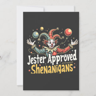 Jester godkände Shenanigans Circus Clown Spara Datumet