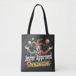 Jester godkände Shenanigans Circus Clown Tygkasse