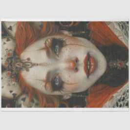 Jester Harlequin Masquerad Dam Decoupage