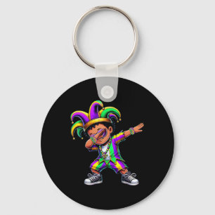 Jester Hat Mardi Gras Shirts Dabbing Boys Kids New Nyckelring