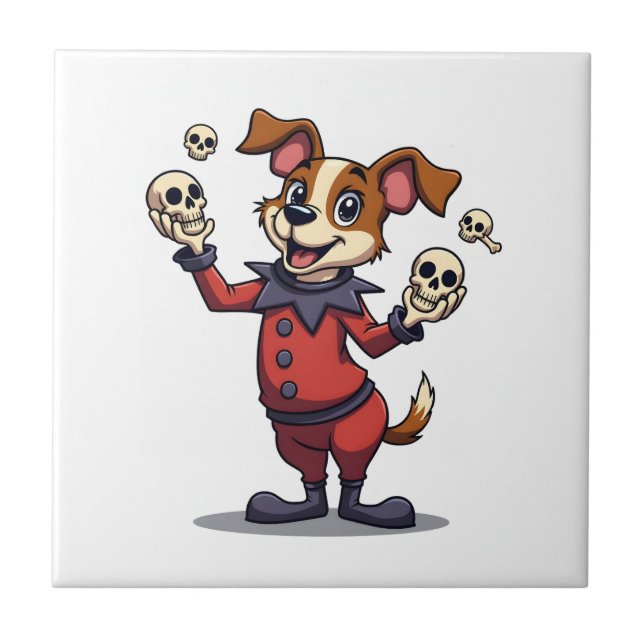 Jester Jack Russell Kakelplatta (Framsidan)