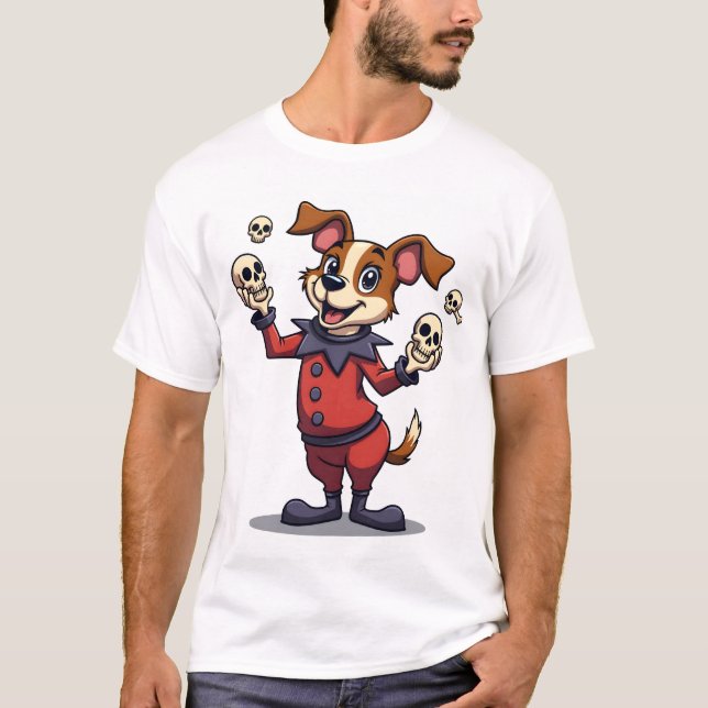 Jester Jack Russell T Shirt (Framsida)