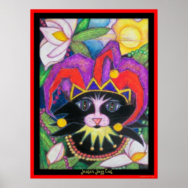 Jester Jazz Cat Poster (Framsidan)
