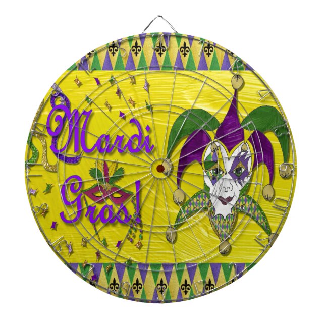 Jester Mask Mardi Gras Harlequin Piltavla (Framsidan)